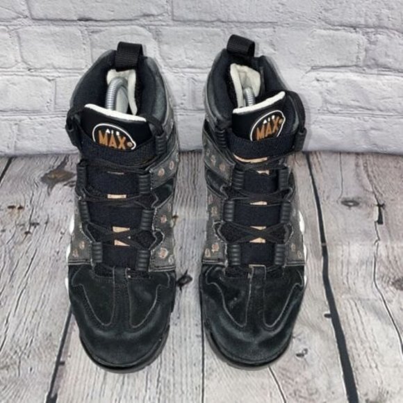 Nike Air Max2 CB 94 Men\'s Size 9.5 Black Gray Denim Suede Sneakers (305440-004)